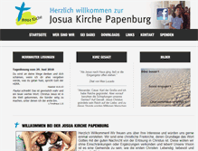 Tablet Screenshot of josua-kirche.de